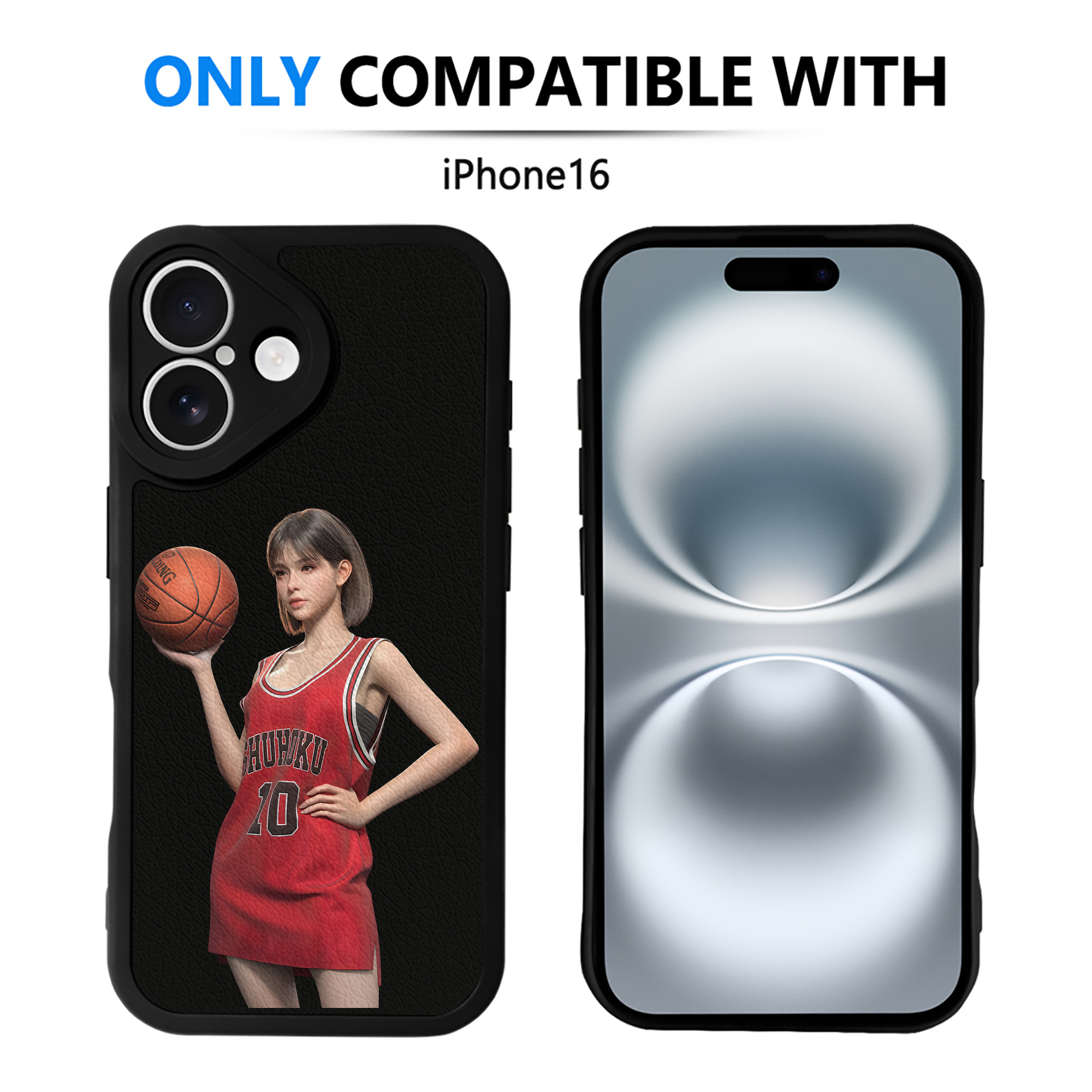 （画像用） SLAM DUNK／スラムダンク 【iPhone 16シリーズ対応】シリコンスマホケース（レザー調） 材質：シリコン